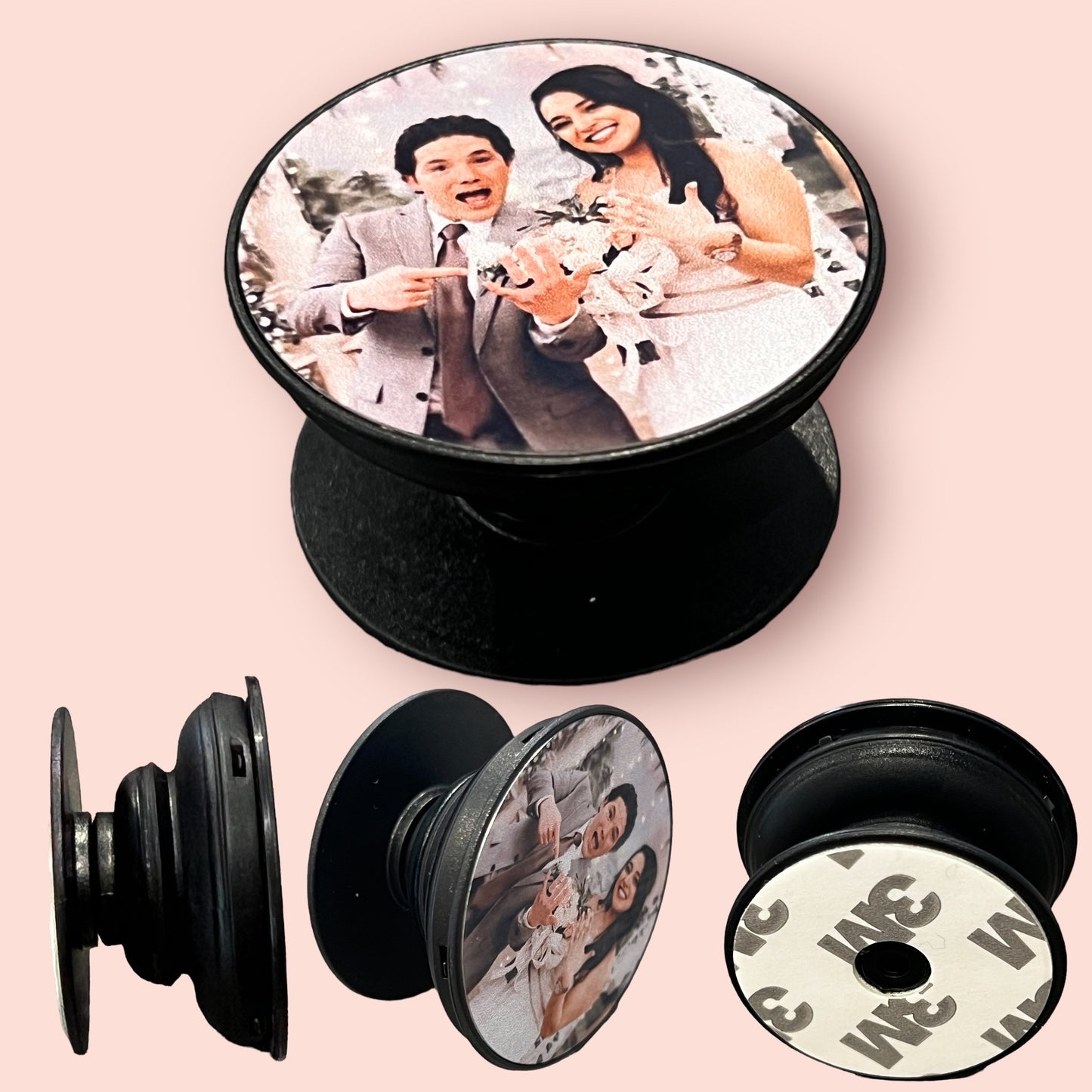 Round Collapsible Phone Grip