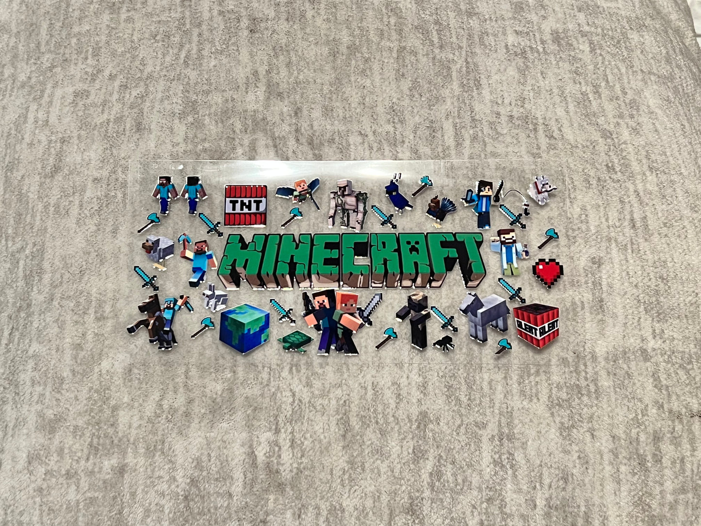 Minecraft UV DTF cup wrap
