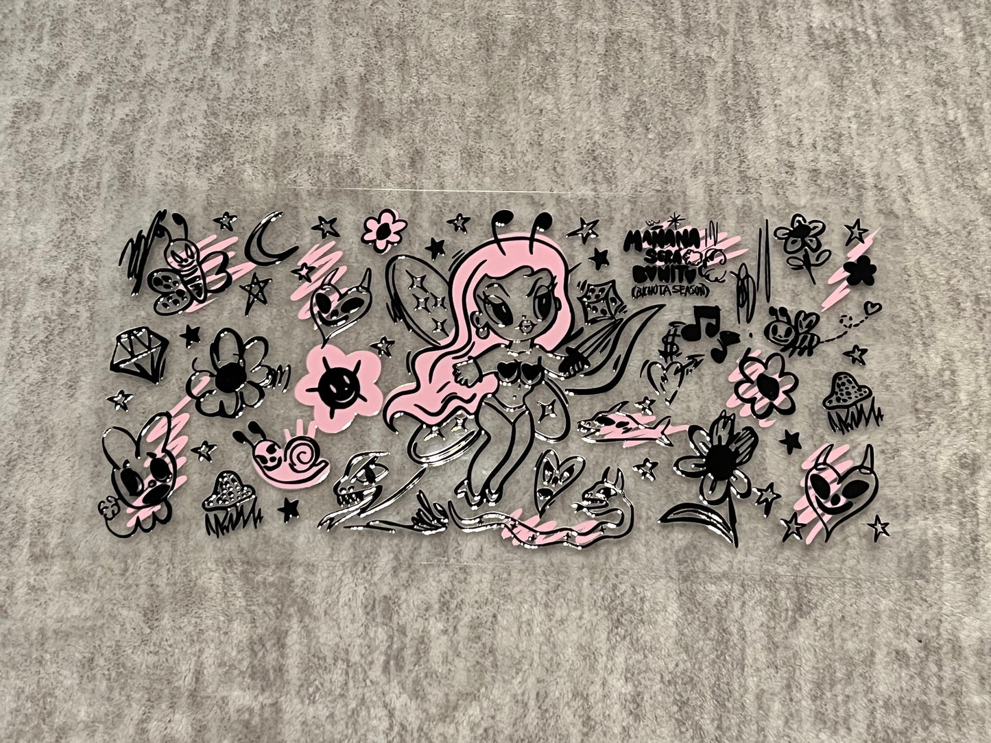 Mañana Sera bonito UV DTF cup wrap