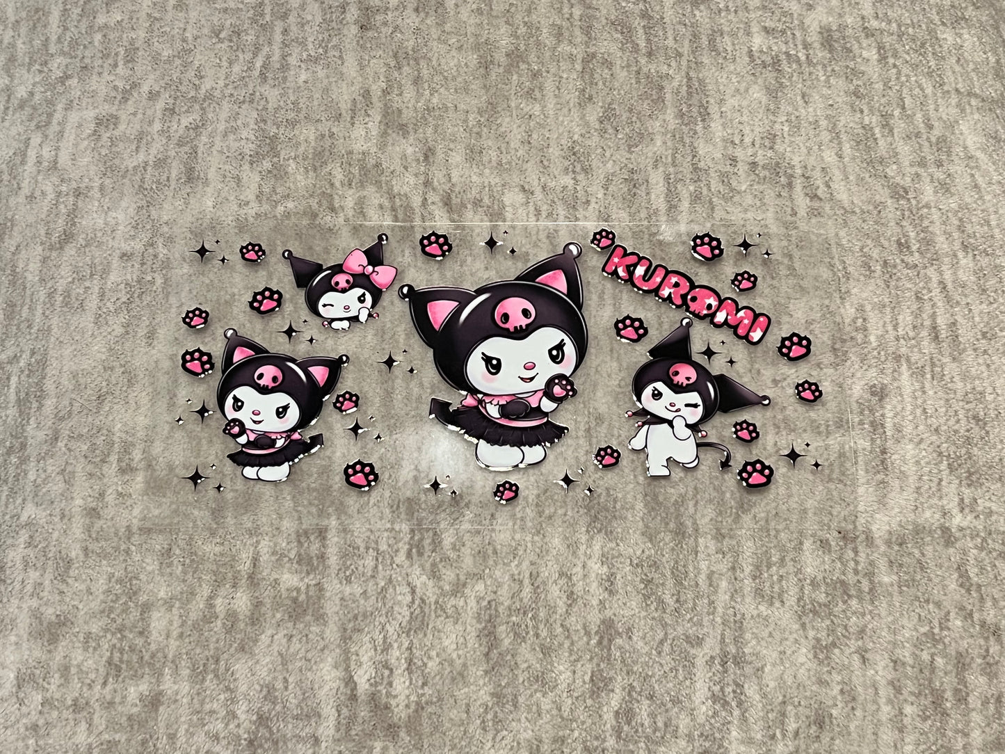 Kuromi UV DTF cup wrap