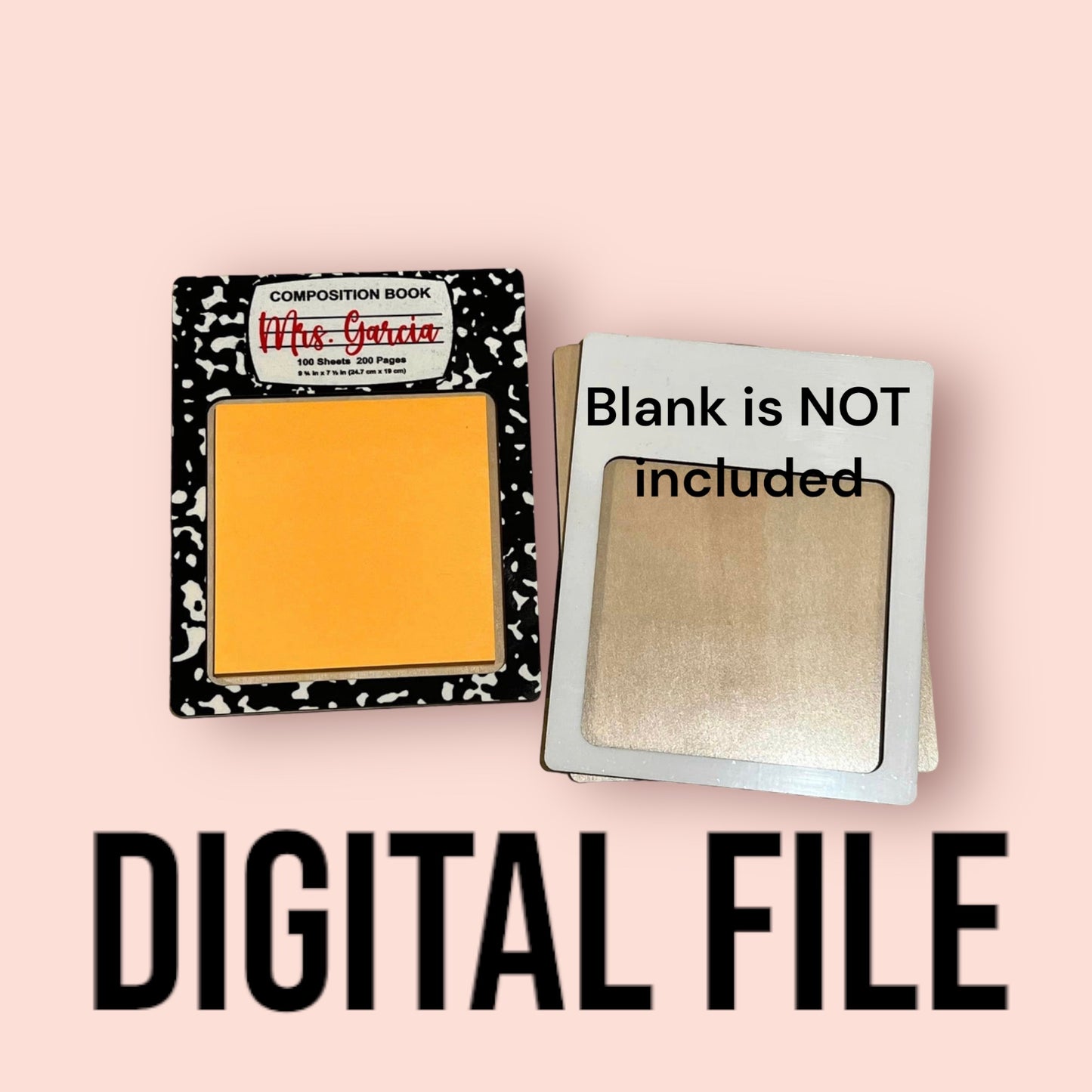 Composition Notepad PNG Digital File