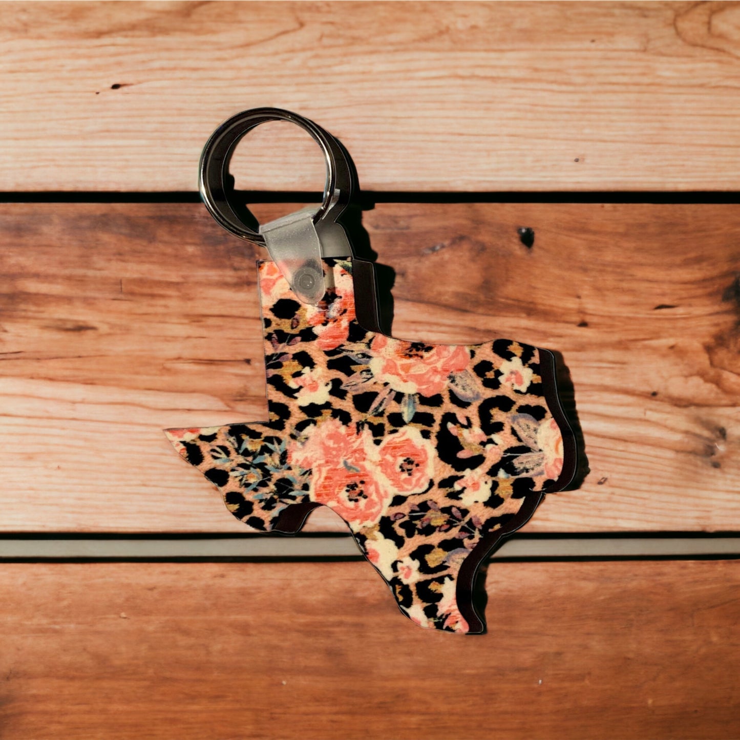 Texas State Blank Keychain