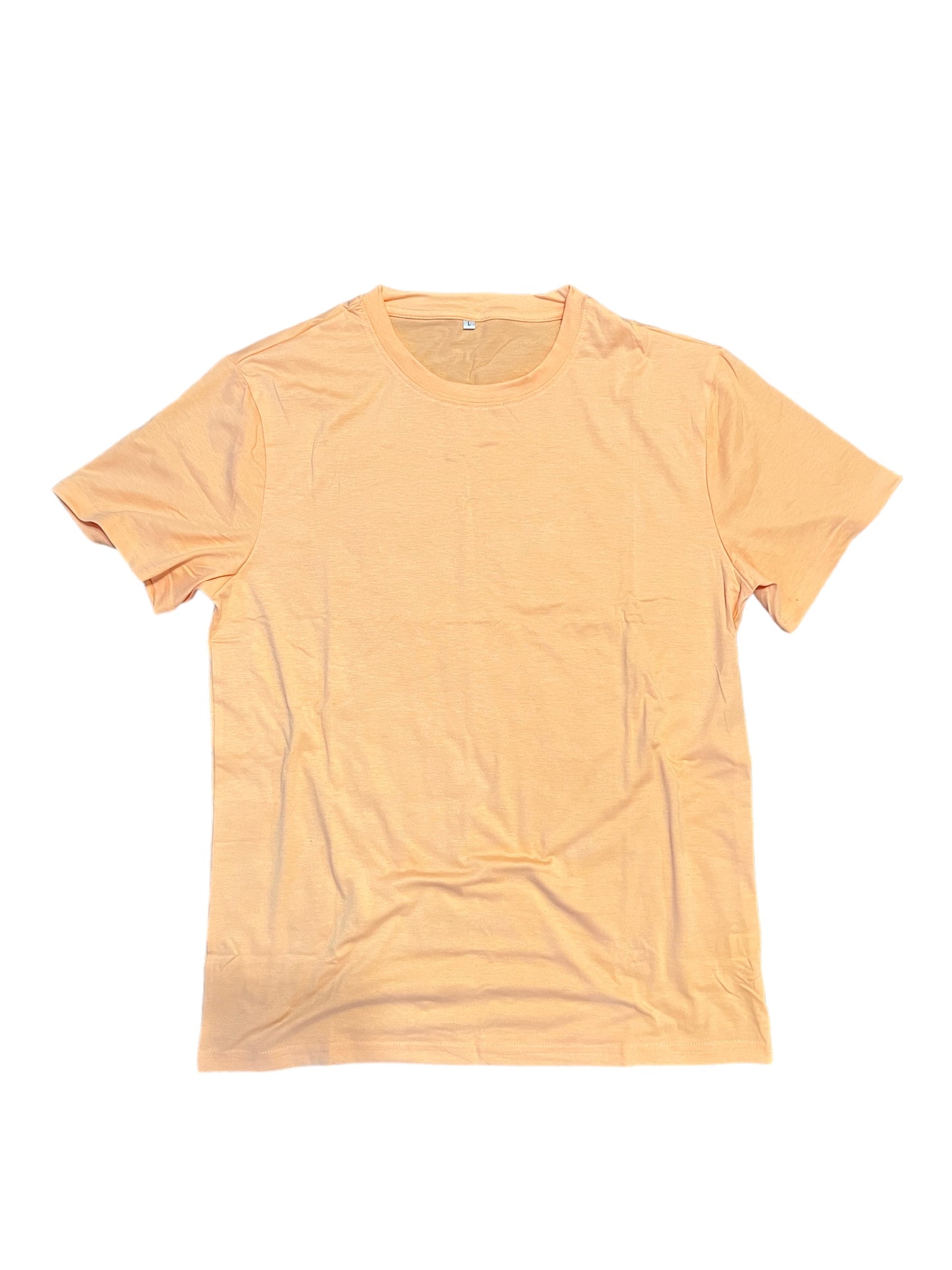 Vintage Peach Solid Blank Tshirt