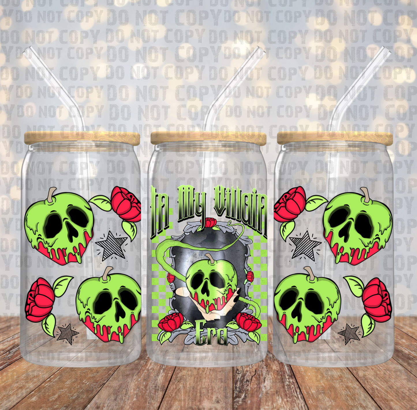 In My Villan Era UV DTF cup wrap