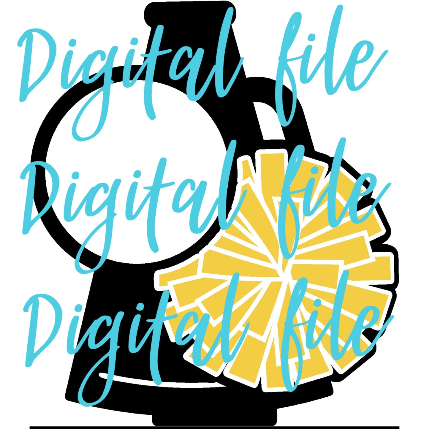 Cheer Black/Gold /White Digital File