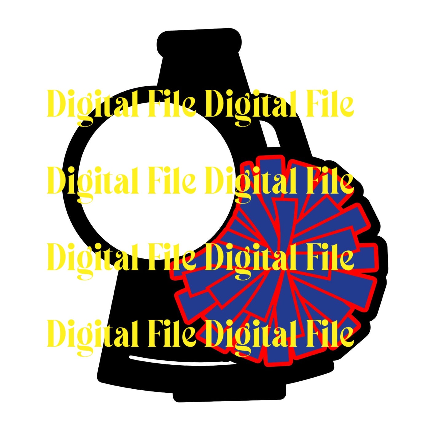 Cheer Red / Blue Digital File