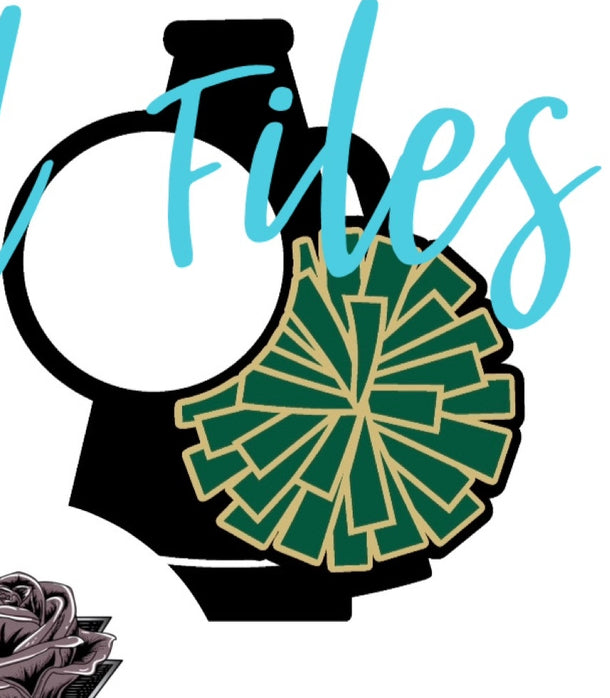 Cheer Black/Green Digital File