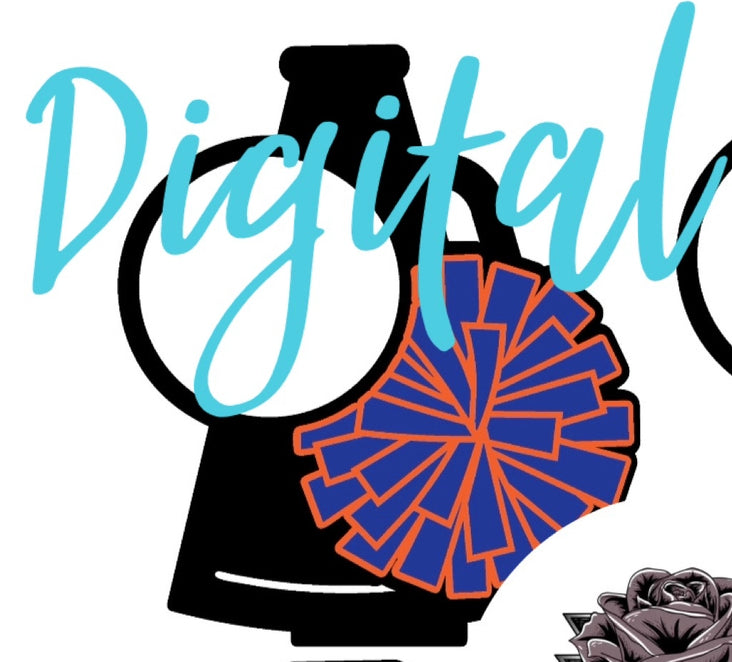 Cheer Blue/Orange Digital File