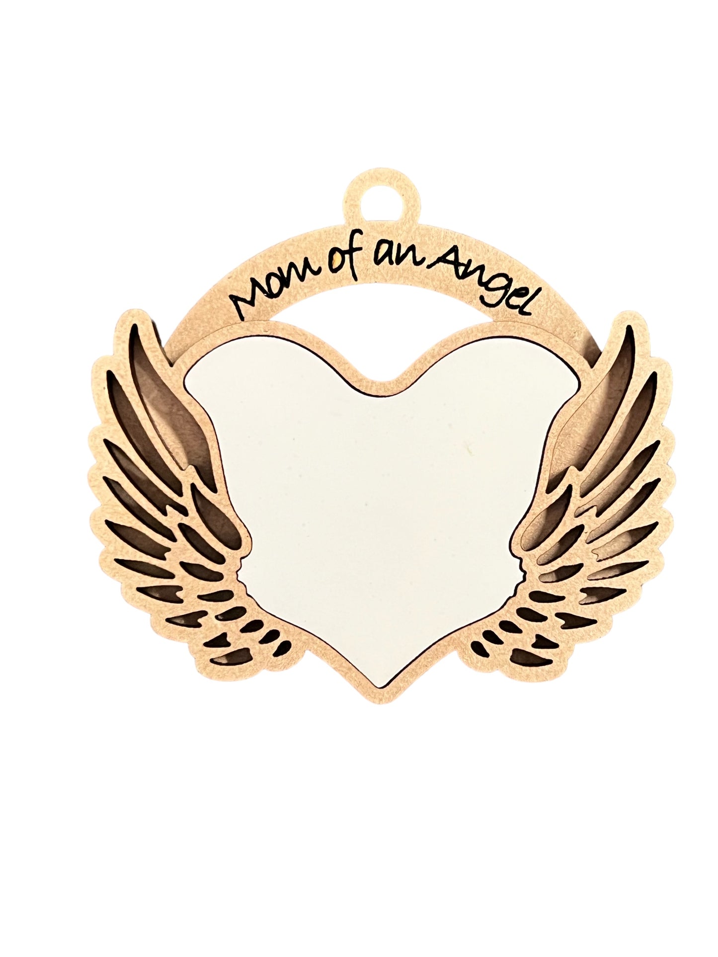 Mom of an Angel Ornament (MDF)