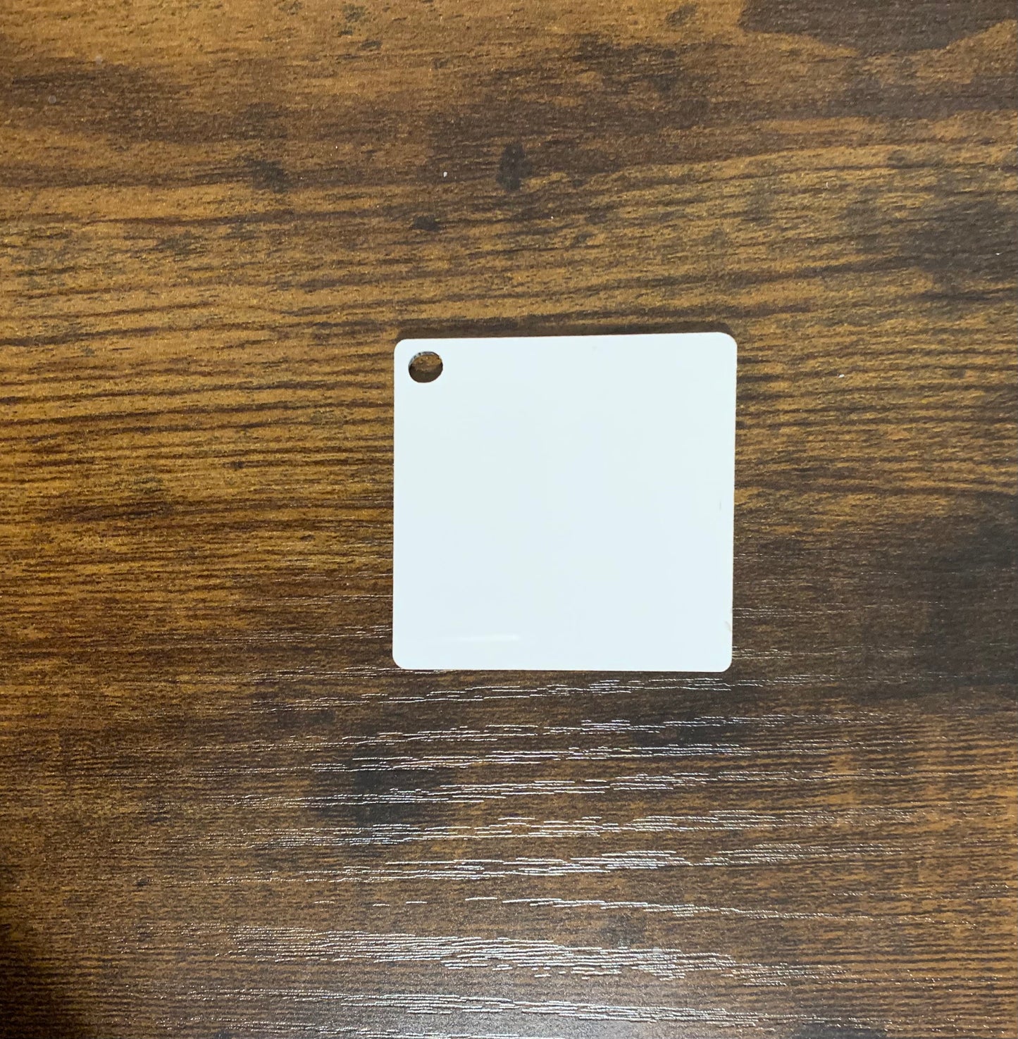 Blank MDF Square Keychain