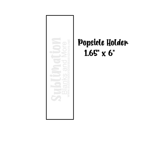 Blank Ice Pop Holder