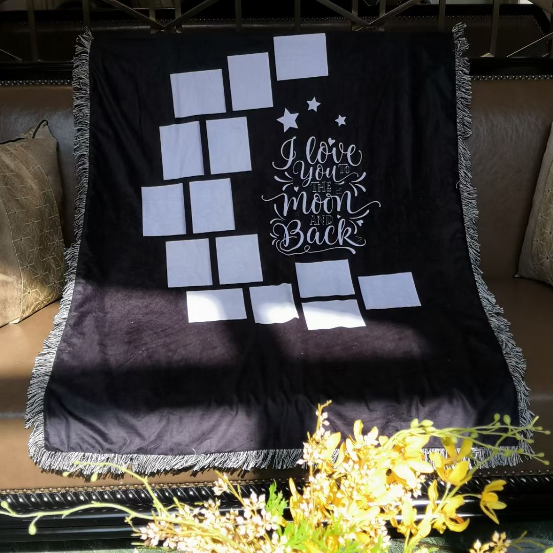 I Love You Panel Plush Throw Blanket