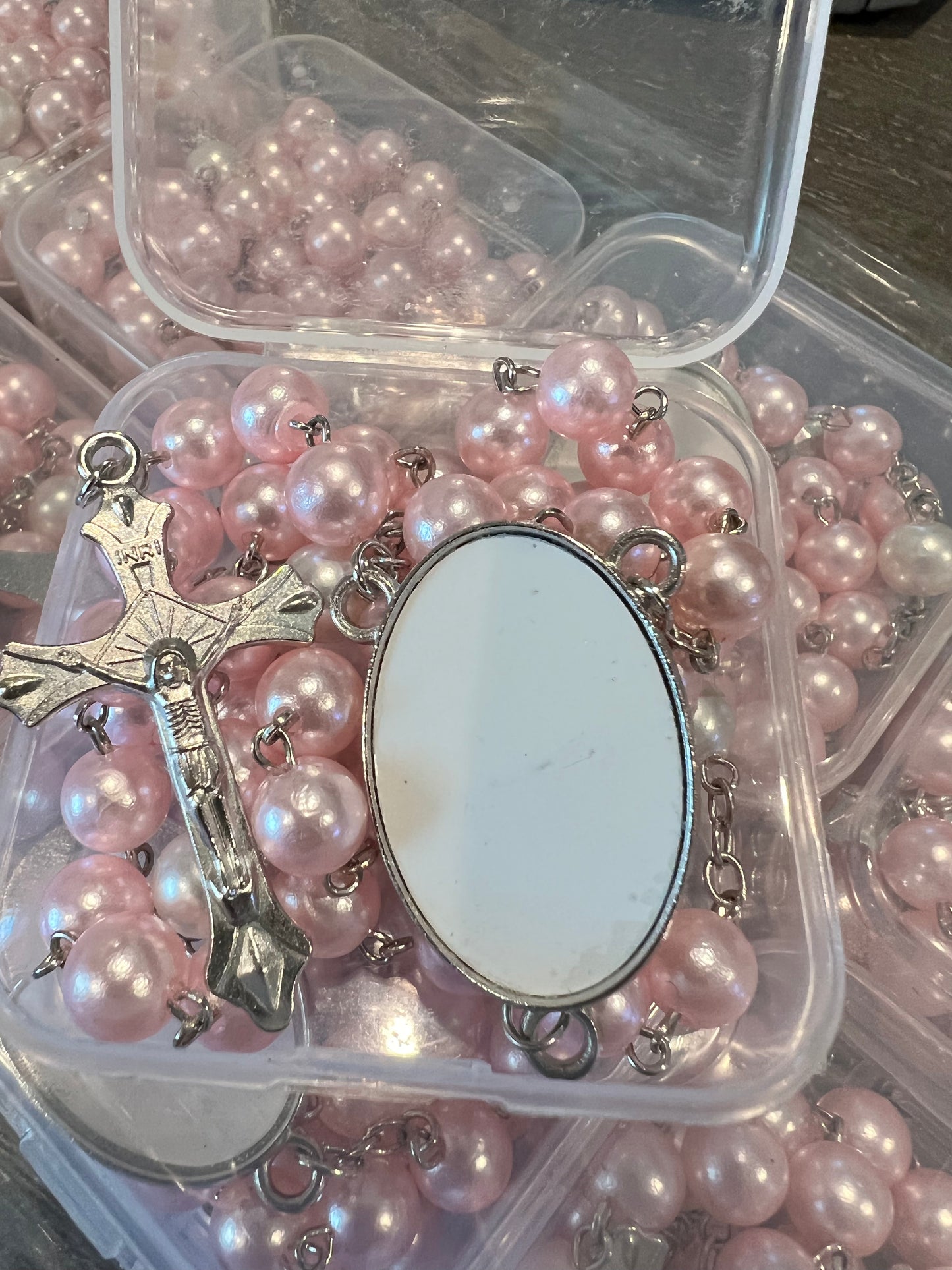 Blank Pink Sublimation Rosary