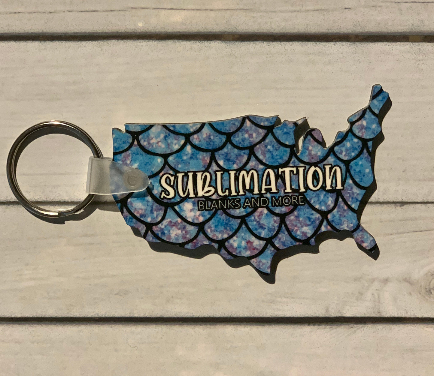 Blank United States Keychain