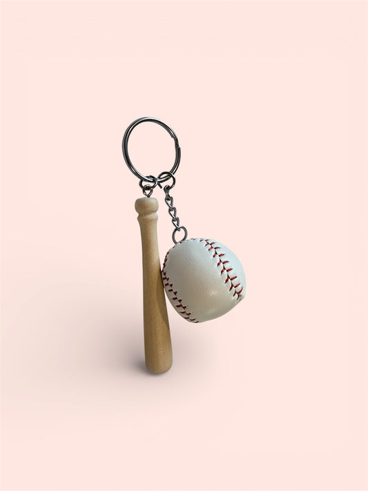 Baseball Blank Engravable Keychin Bat