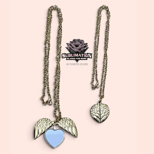 Wings Heart Locket (Golden)