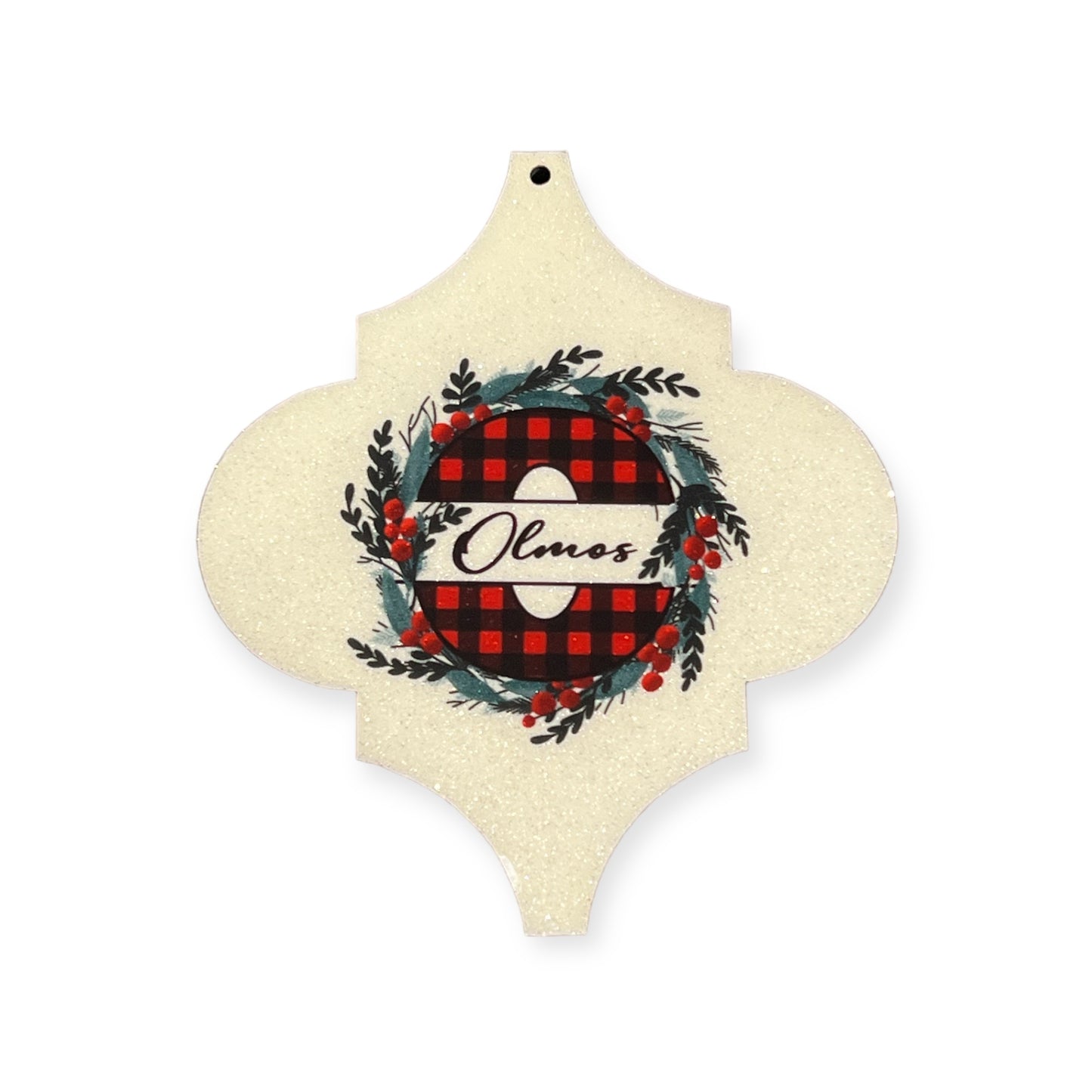Glitter MDF Tile Ornament