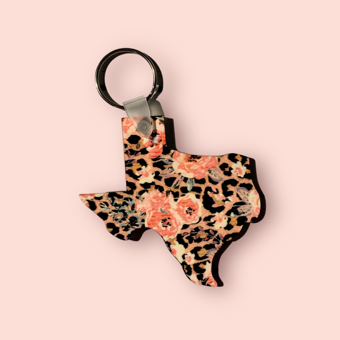 Texas State Blank Keychain
