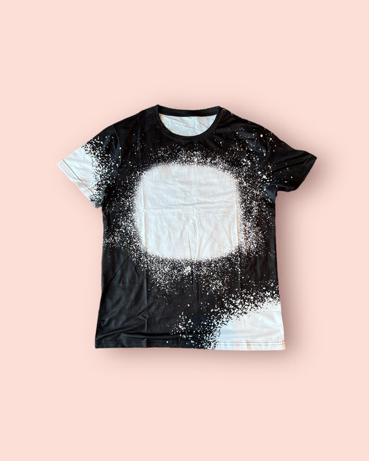 Black Faux Bleached Tshirt