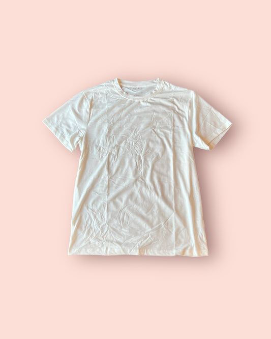 CREAM Solid Blank Tshirt