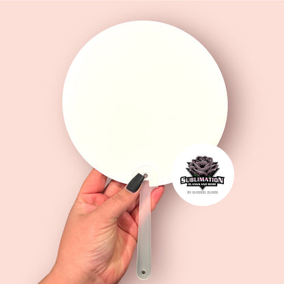 Light Round Fan with handle