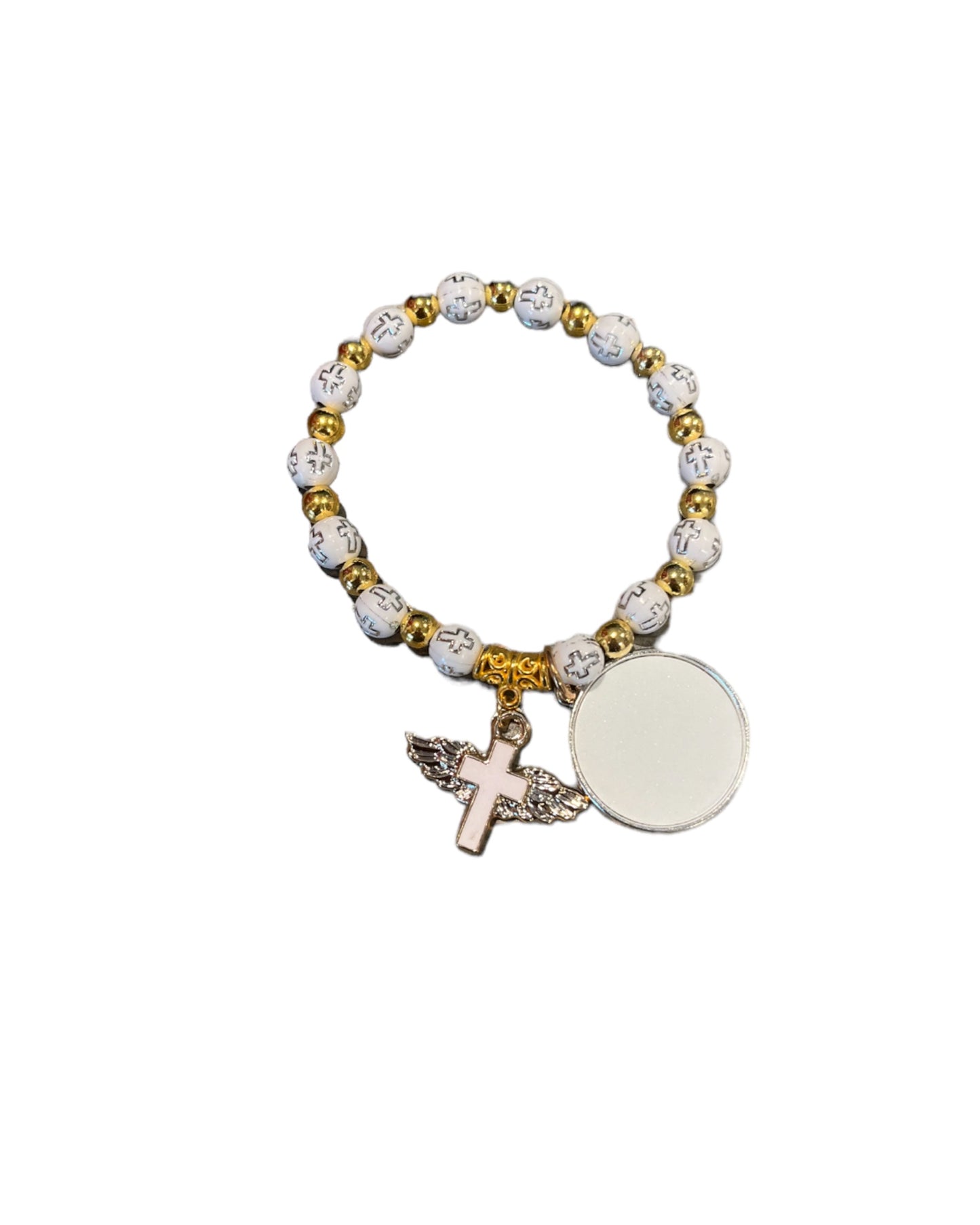 Rosary Bracelet with 20mm charm