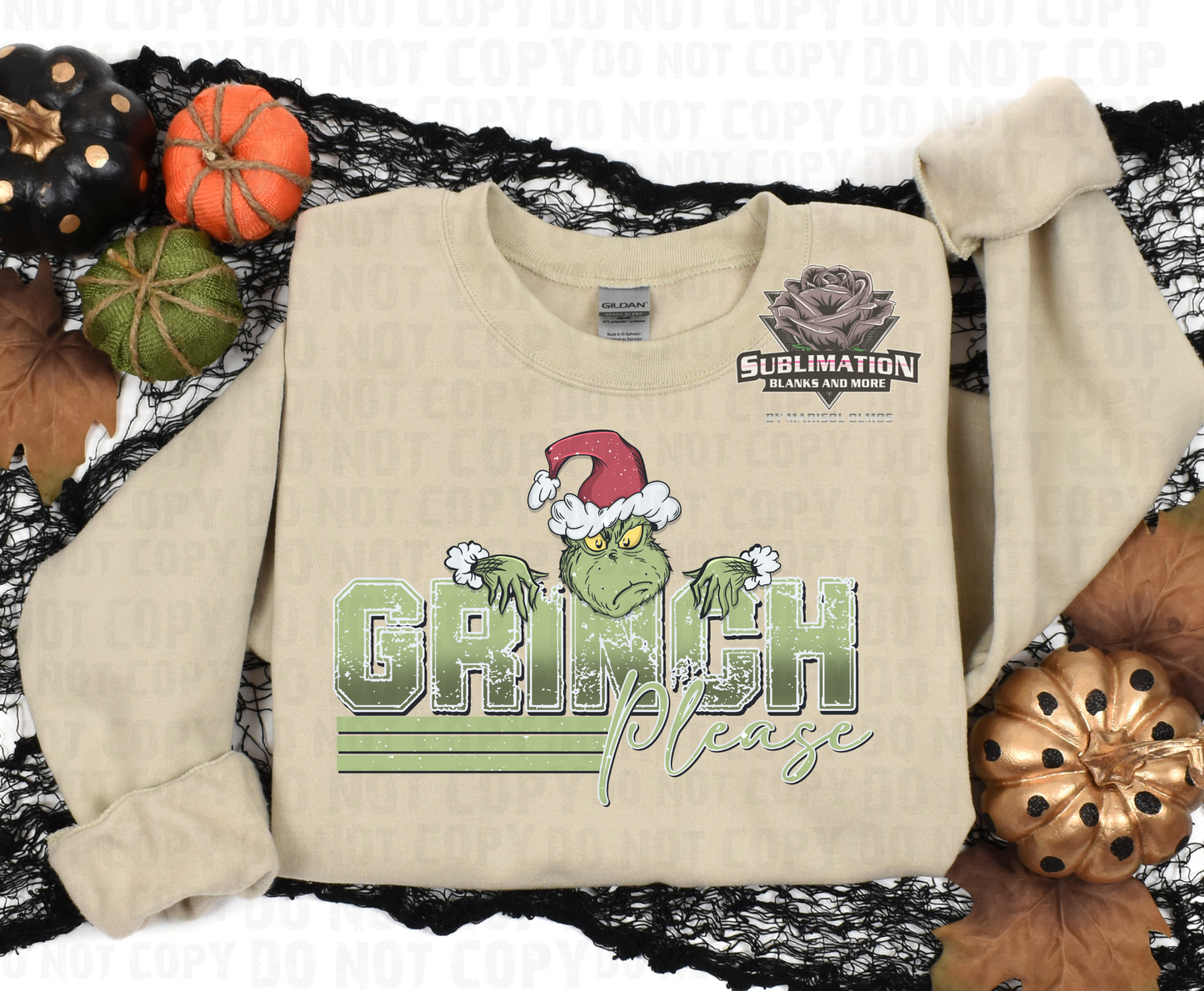 Grinch Please DTF Transfer