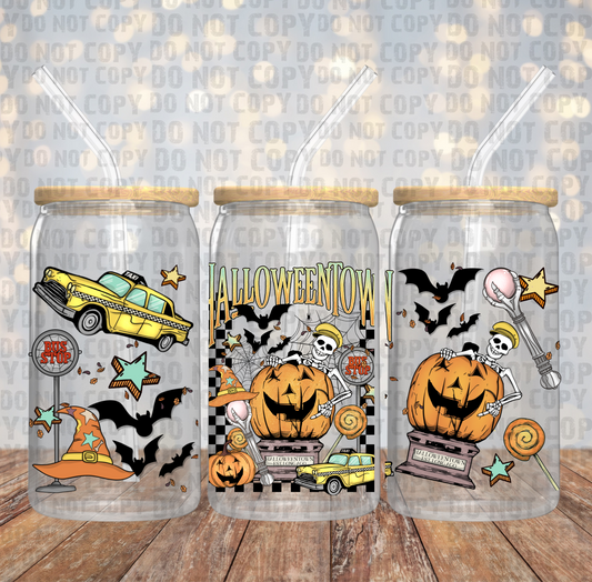 Halloween Town UV DTF cup wrap