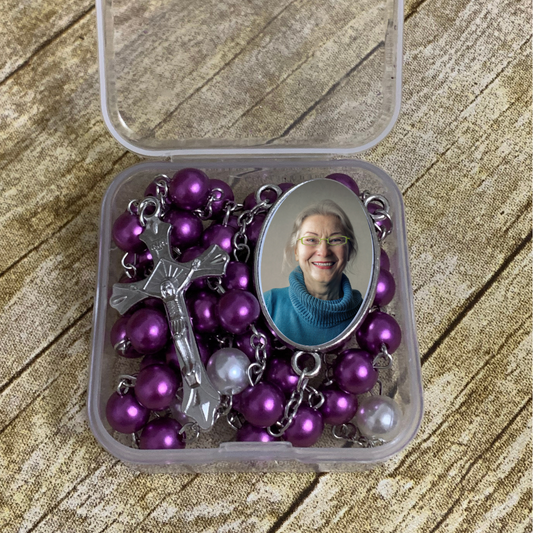 Crafted Purple Rosary