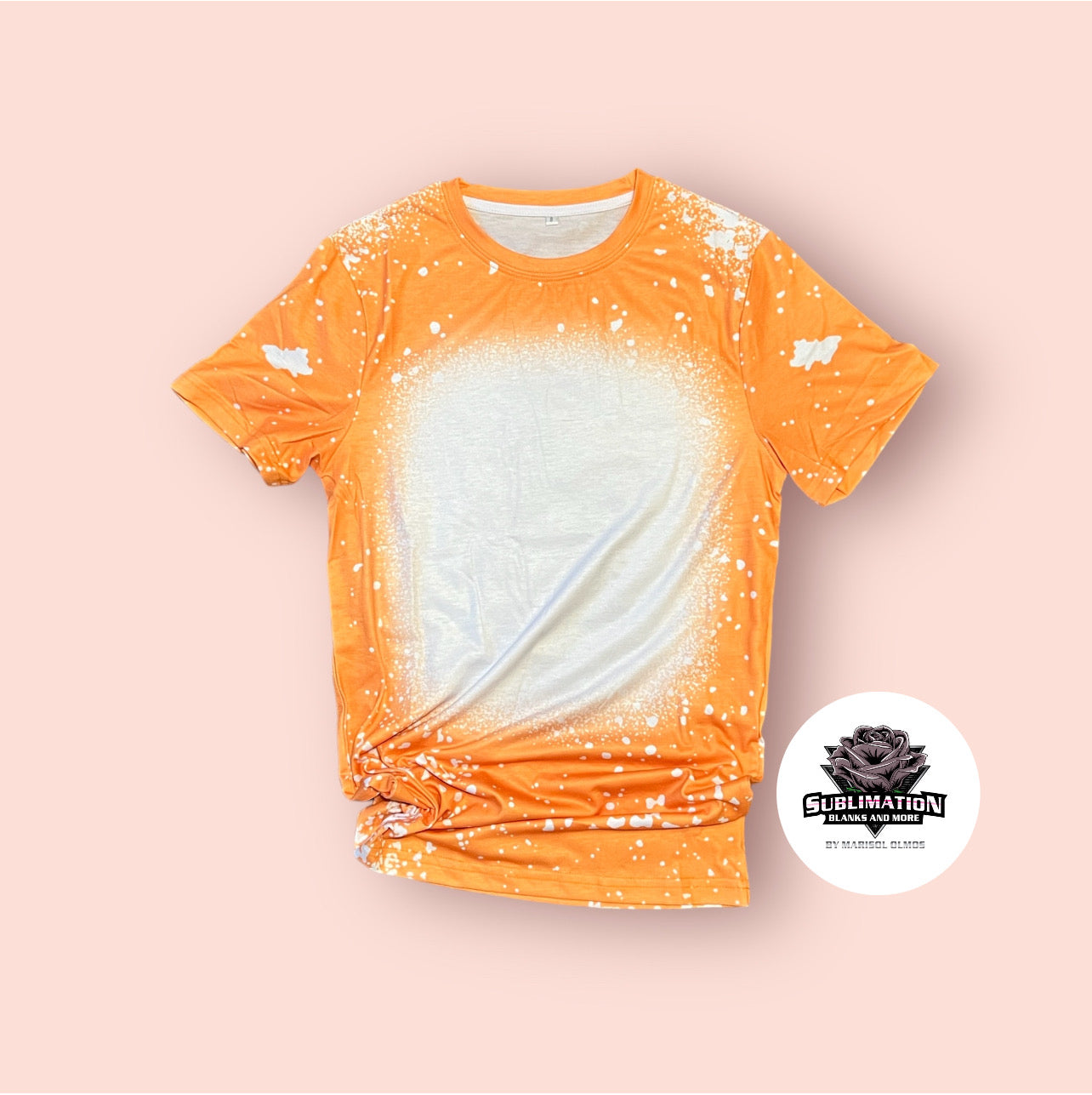 Orange Bleached Tshirt