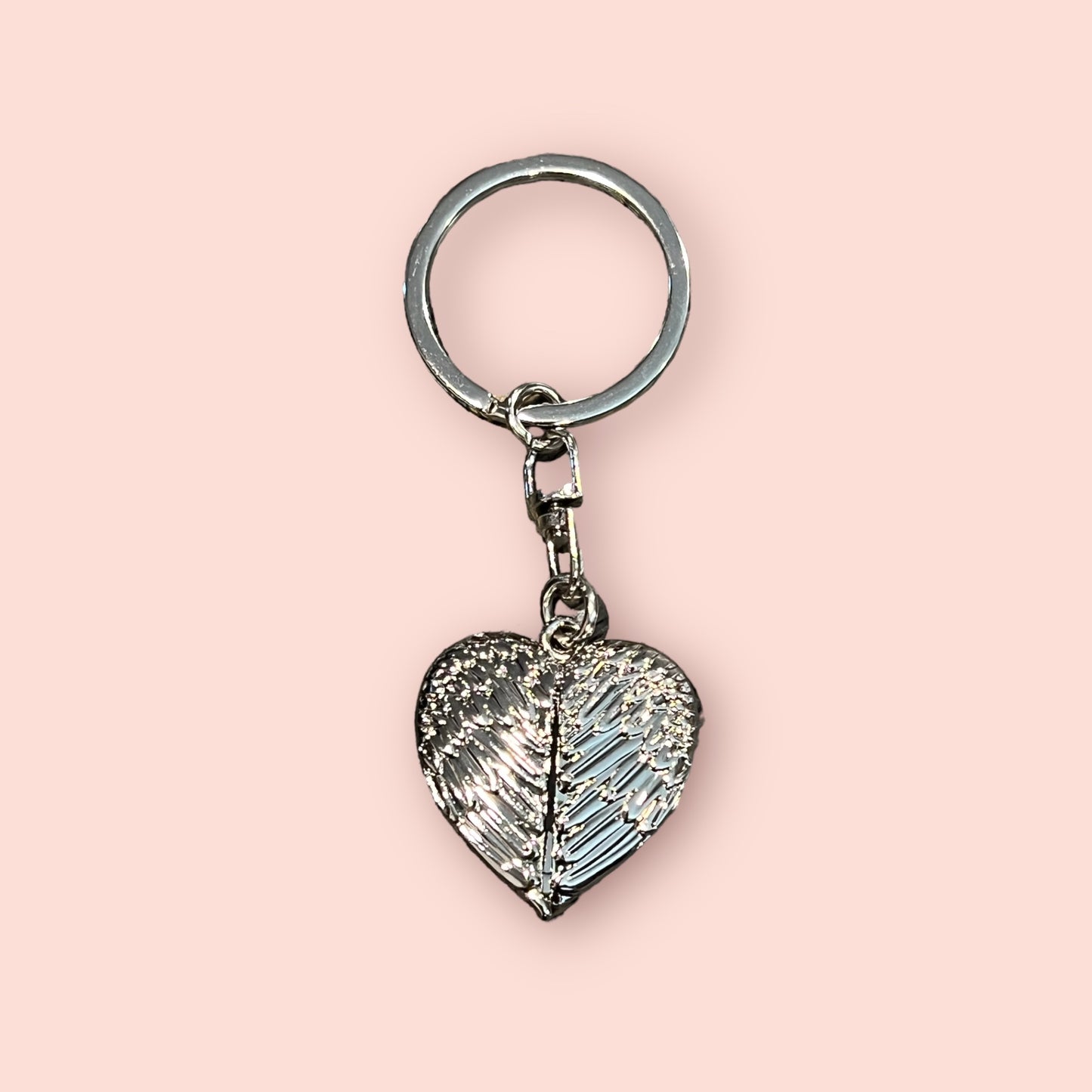 Heart Locket Keychain