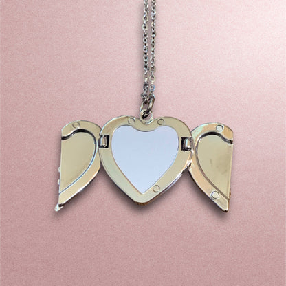 Angel WIng Heart Locket