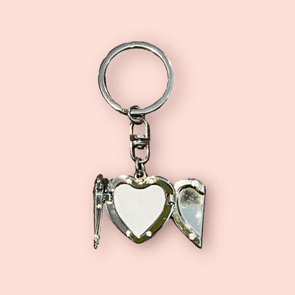 Heart Locket Keychain