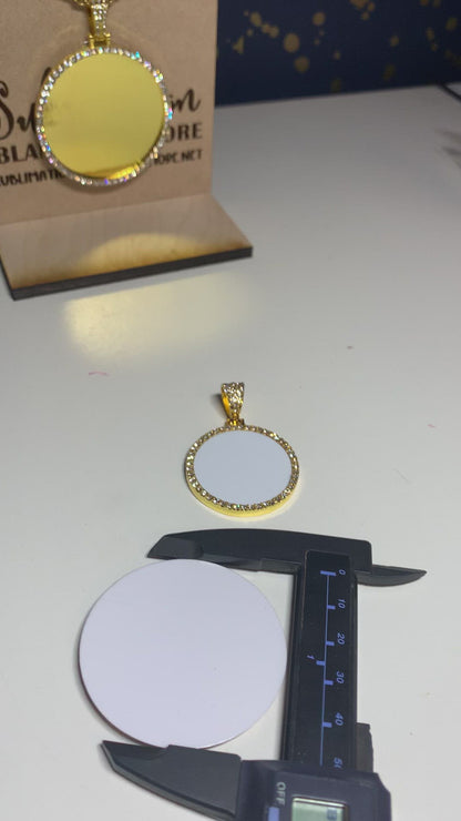 Large Round Diamond Necklace