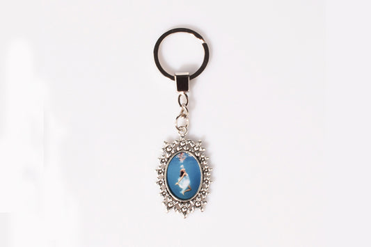Blank All Around Flower Keychain