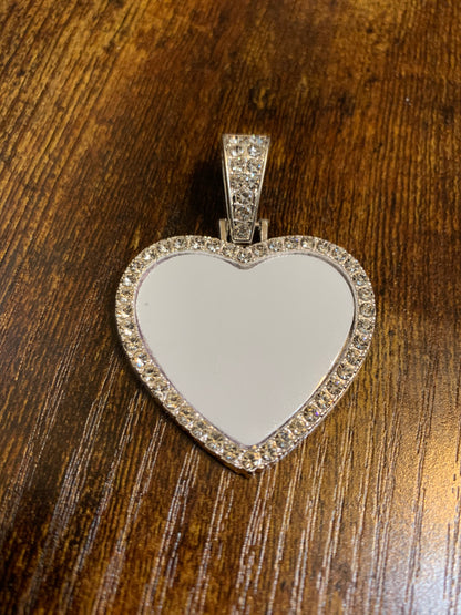 Heart Shaped Bling Necklace