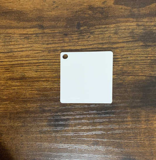 Blank MDF Square Keychain