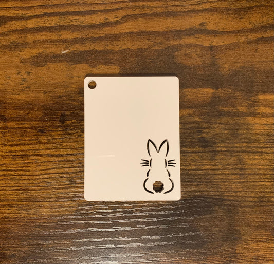 Blank MDF BUNNY Keychain