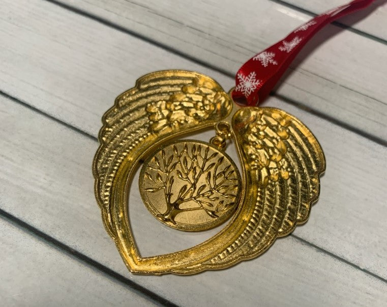 Gold Angel Wing Ornament