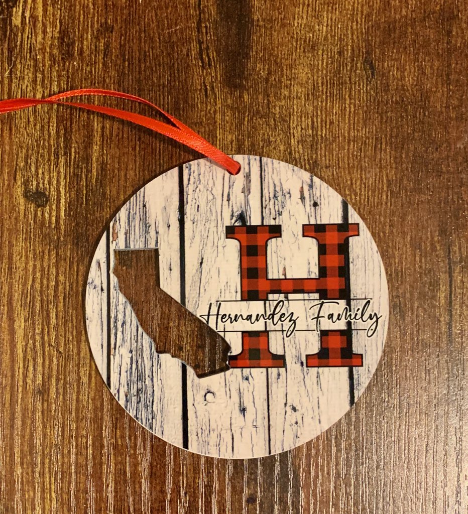 Blank CA Round Ornament