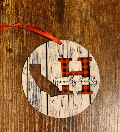Blank CA Round Ornament