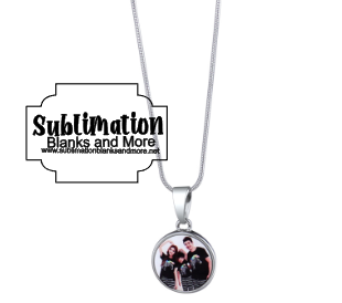 Blank Snap Button Charm Necklace