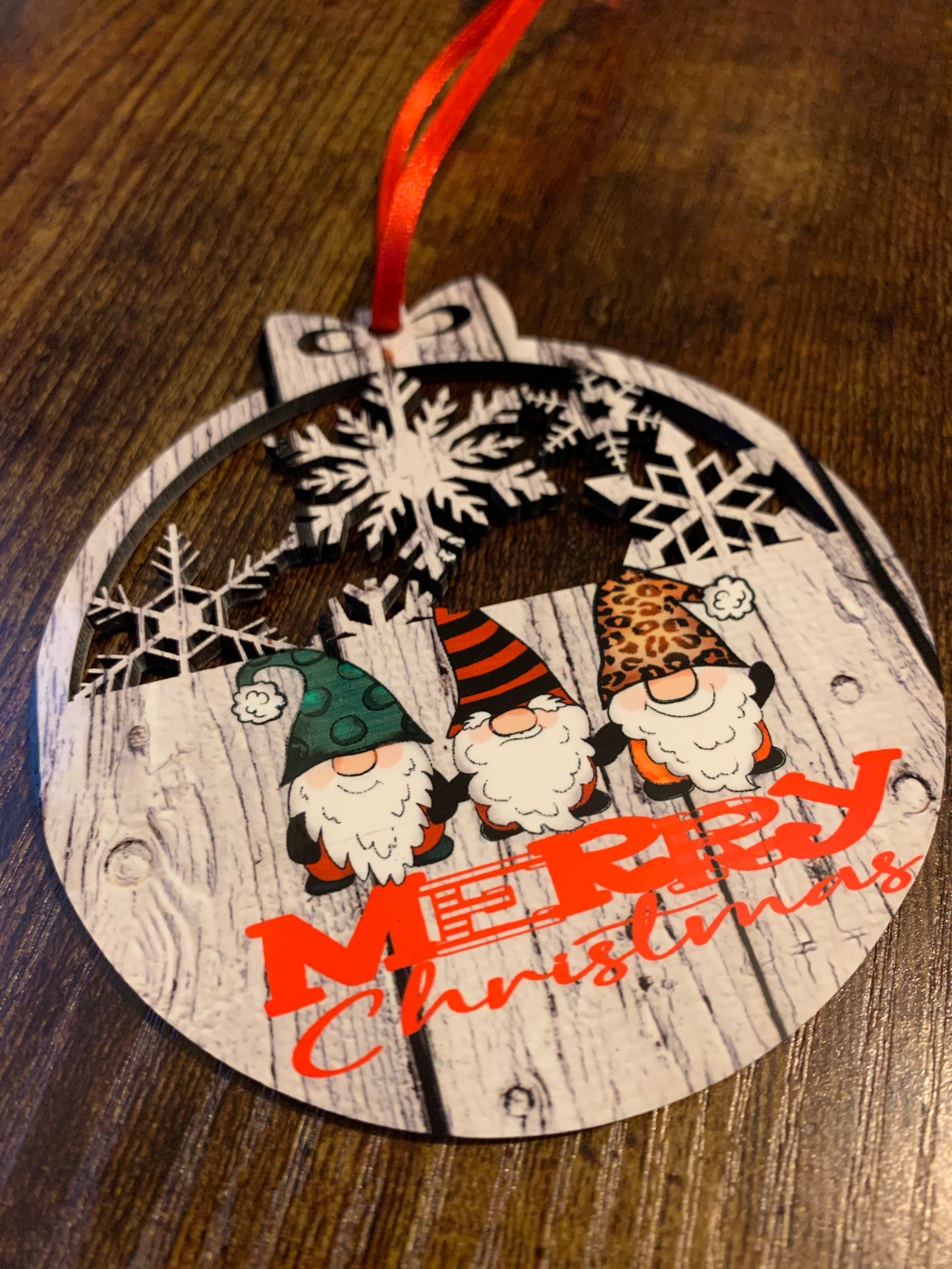 Half Snowflake  Ornament