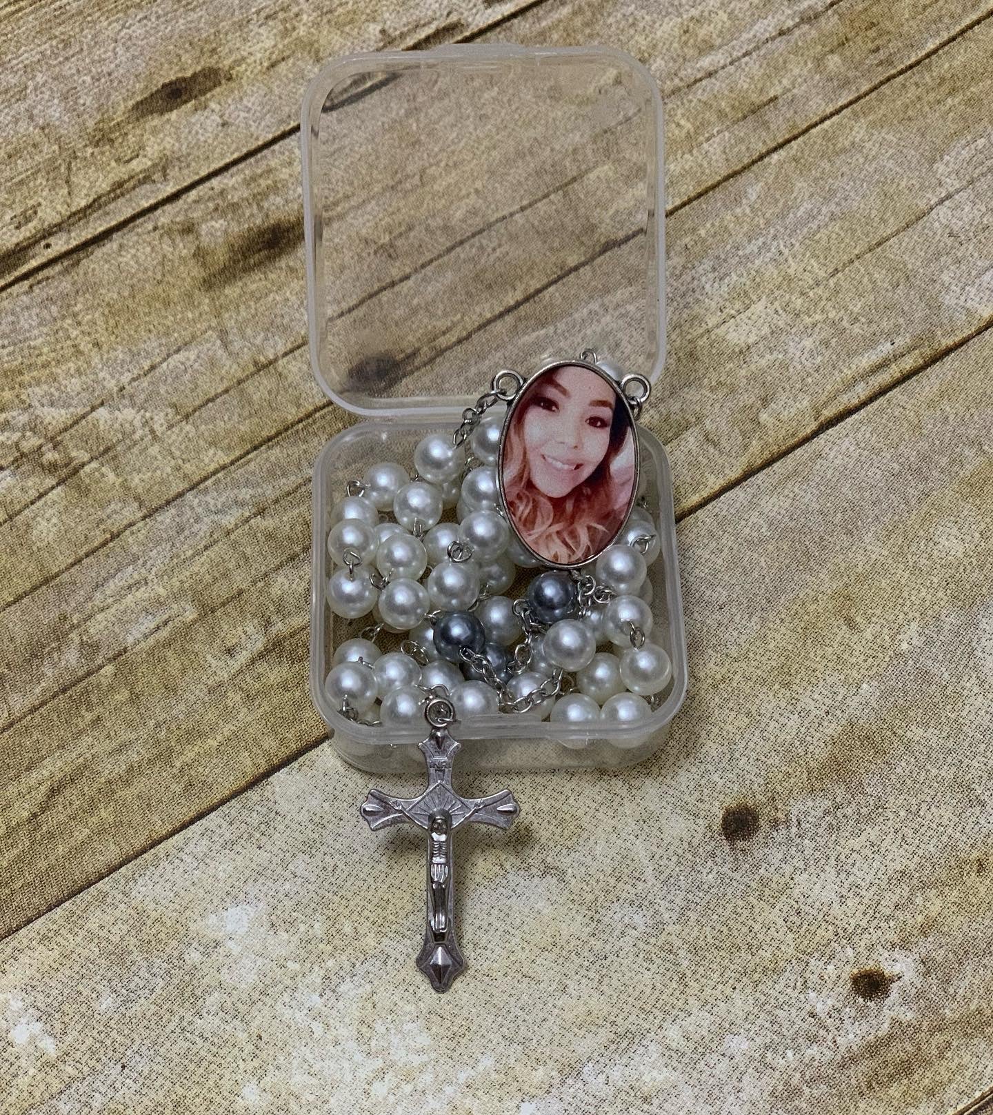 Blank Red/Silver Sublimation Rosary (Ready to Ship)