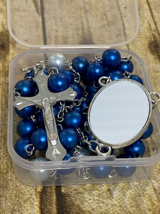 Blank Blue Sublimation Rosary (Ready to Ship)