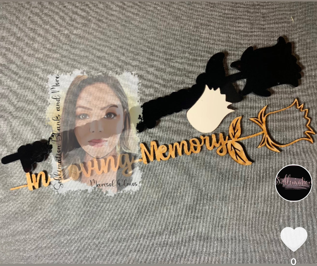 Combo Kit In Loving Memory Sublimation Rose