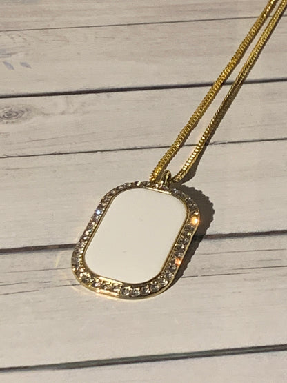 Anna's Bling Tag Necklace