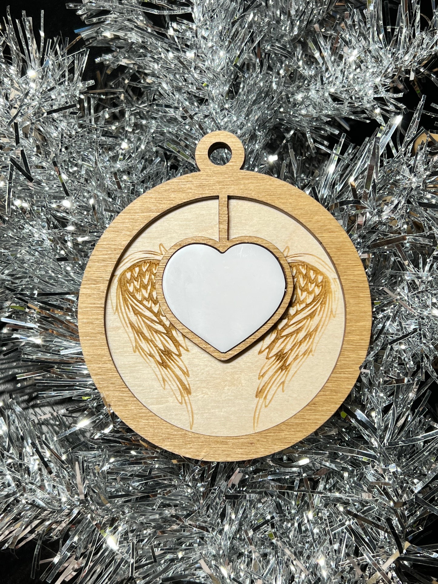 Blank Single Heart Ornament