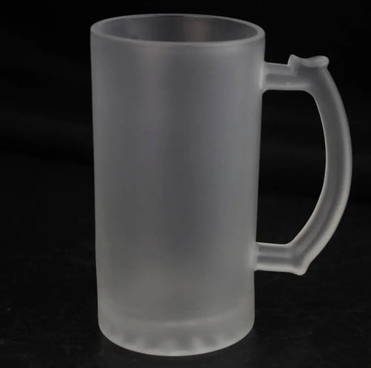 16oz Sublimation Matte Glass Beer Mug