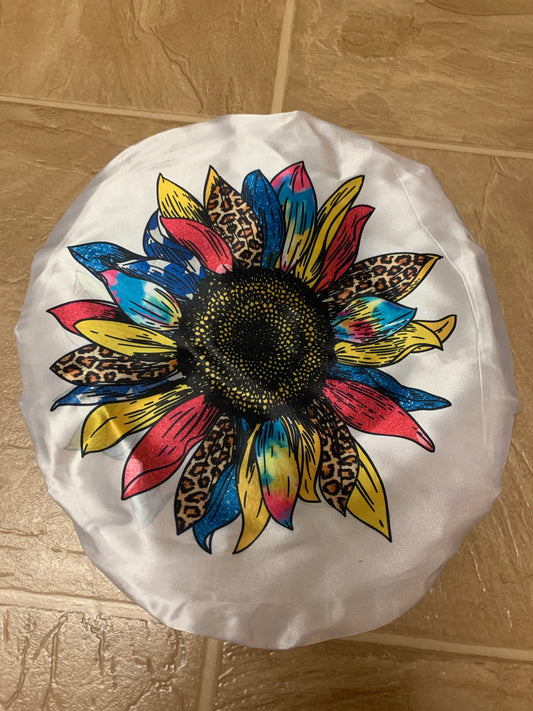 New! White Blank Bonnet with headband
